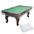 Klmnop 2-Pack Waterproof Pool Table Cover for 7ft Billiard Tables, 4Mil Thick Plastic Cover Reusable Dustproof for Outdoor Stora