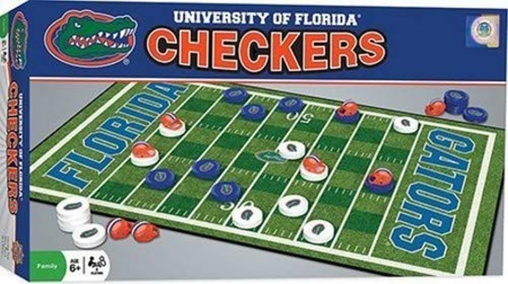 MasterPieces NCAA Florida Gators Checkers Board Game , 13 x 21
