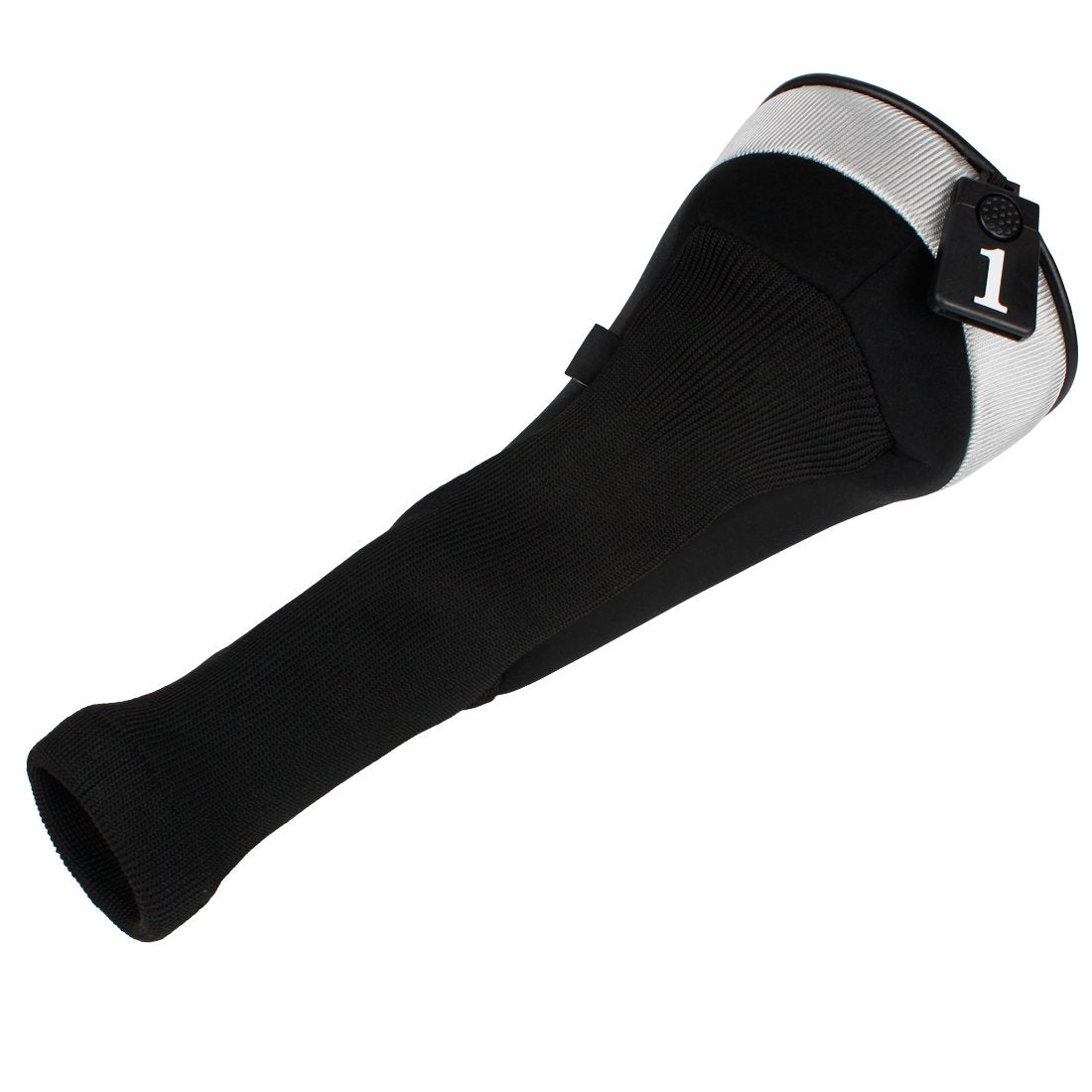 Andux 4Pcs/Set Golf 460Cc Driver Wood Club Head Covers Long Neck With Interchangeable No. Tags Black