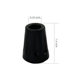 Oldhill 6-Pack Replacement Rubber Tips - Fits Most Hiking Sticks, Trekking Poles, Walking Canes