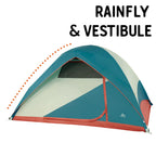 Kelty Discovery Basecamp Backpacking Tent, 4 Or 6 Person Camping Backpacking Shelter, Large Capacity, Fast Setup And Easy Tear D