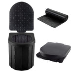 Portable Toilet For Camping, Sfsumart Foldable Camping Toilet For Adults, Emergency Potty, 12Pc Toilet Bags For Outdoor, Car Tra