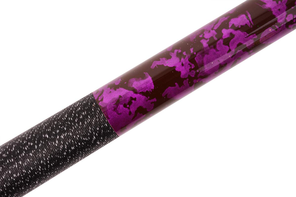 Ab Earth 58 Inch Hand-Painted Series 2-Piece Billiard Pool Cue Stick With Irish Linen Wrap (Purple, 19Oz)