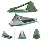 Geertop Lightweight 1 Person Bivy Tent For Camping 3 Season Waterproof Single Person Camp Tent For Backpacking Hiking Travel Out