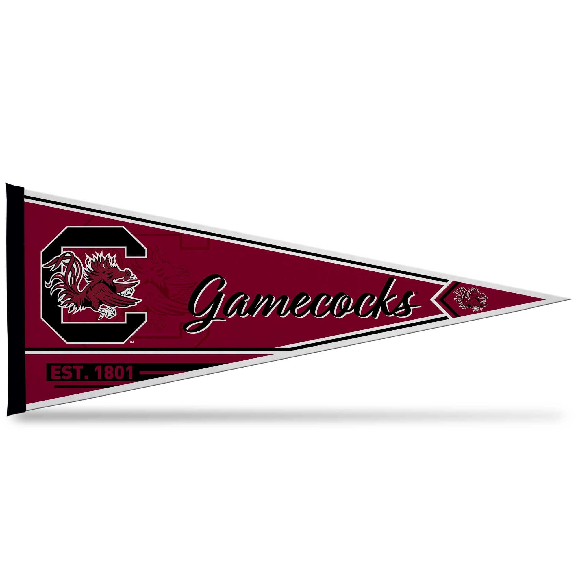 Rico Industries Ncaa South Carolina Gamecocks Classic 12'' X 30'' Felt Wall D  Cor Pennant - Great For Home/Bed Room/Man Cave D