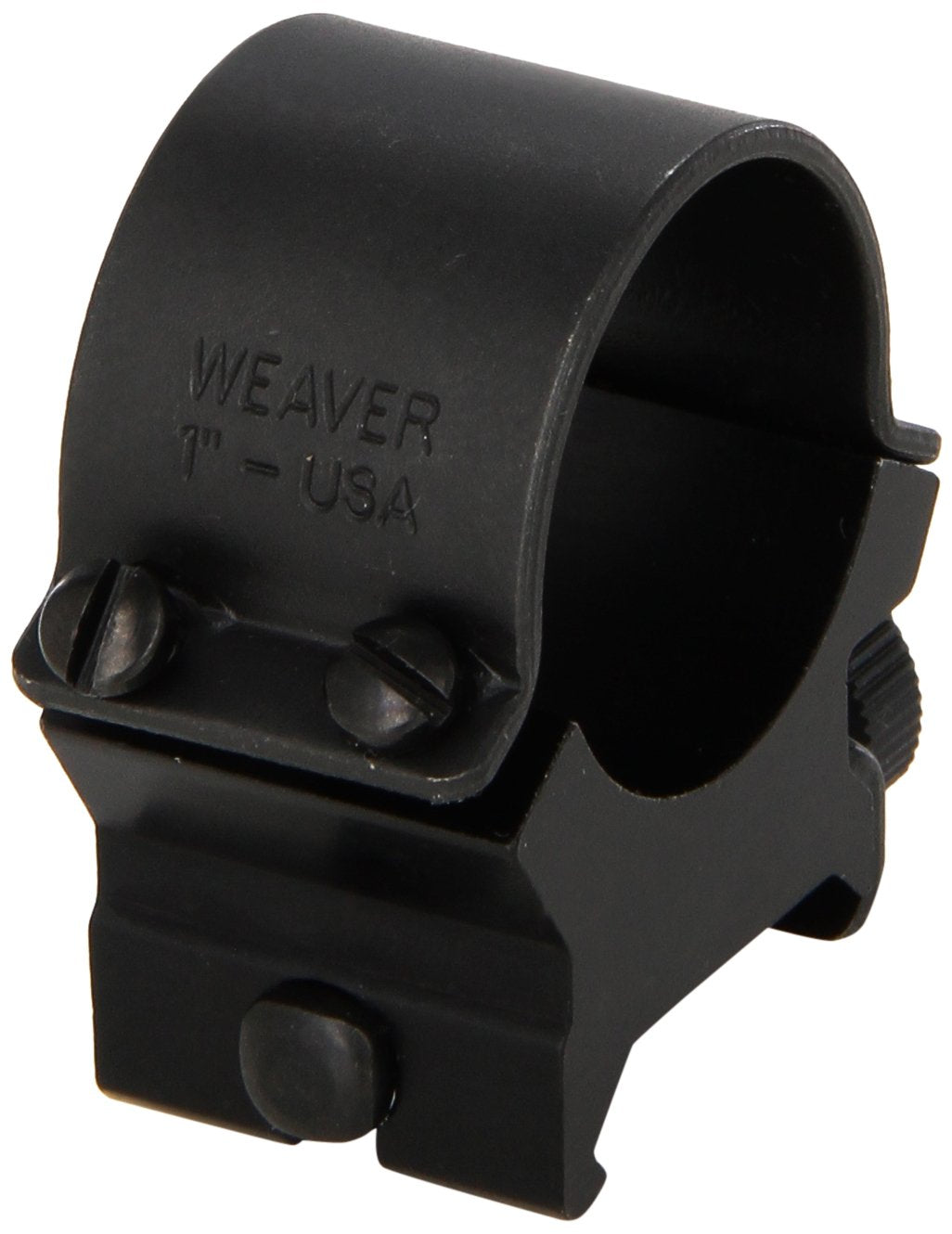 WEAVER Sure Grip 1-Inch High Detachable Rings (Matte Black)