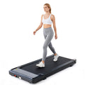 Sweetcrispy Compact Armless Treadmill for Small Spaces, Quiet Under-Desk Walking Pad, Slim & Portable Design for Home Office Wor