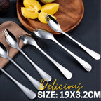 Spork 6-Pack Long Handle And Heavy Duty 18/10 Sporks Stainless Steel Sporks Reusable For Kids And Adults And Outdoor Camping By