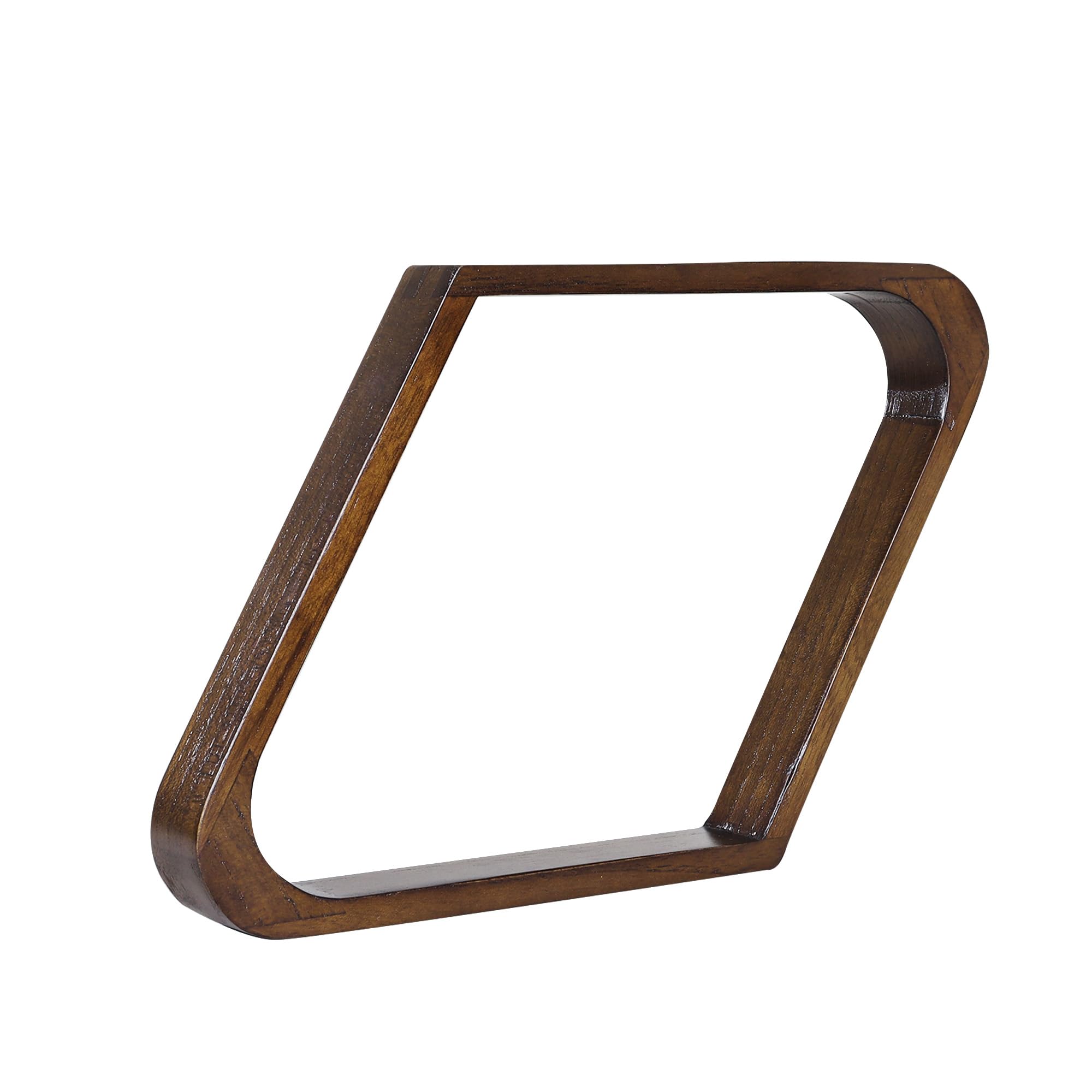 GSE Games & Sports Expert Solid Wood Billiard 8-Ball Triangle or 9-Ball Diamond Pool Ball Racks for 2-1/4 Pool Balls (Espresso D