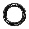 Fusion Climb Small 2-Inch Orange Black Aluminum O-Ring - Black