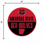 Rico Industries Ncaa Arkansas State Red Wolves Classic Shape Cut Pennant - Home And Living Room D  Cor - Soft Felt Ez To Hang 20