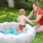 Airswim Inflatable Baby Pool, Portable Paddling Baby Swimming Pool, Toddlers For Ages 0-3 Years Girls And Boys, Indoor& Outdoor,