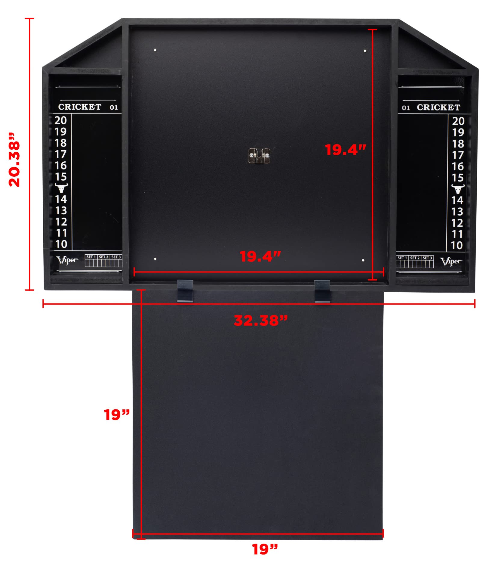 Viper By Gld Products Resolute Dart Backboard, Black