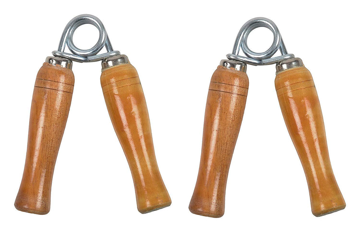 Fit Div Hand Gripper Forearm Exerciser Wrist (Two Piece) Fitness Wooden Hand Grip,Hand Gripper,Grip Strength Trainers (Colour Ma