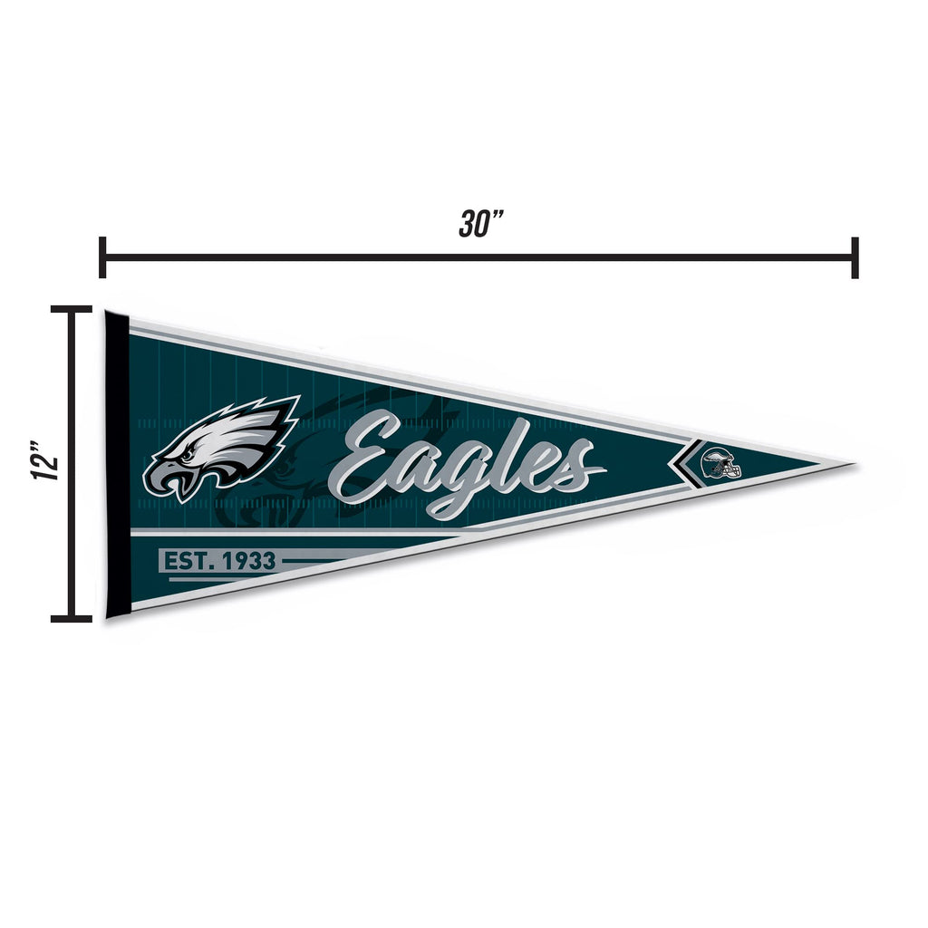 Rico Industries Nfl Football Philadelphia Eagles Classic 12'' X 30'' Felt Wall D  Cor Pennant - Great For Home/Bed Room/Man Cave