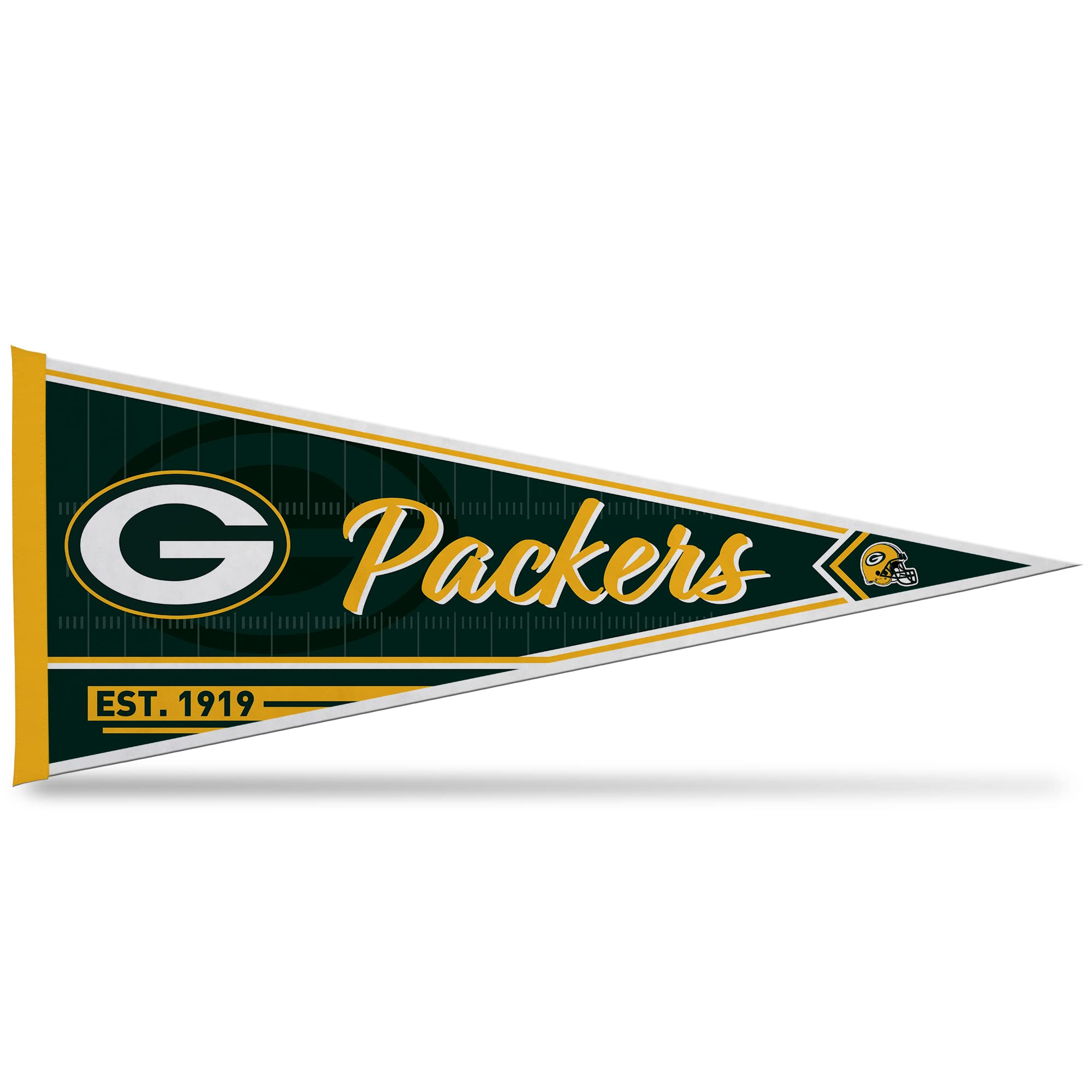 Rico Industries Nfl Football Green Bay Packers Classic 12'' X 30'' Felt Wall D  Cor Pennant - Great For Home/Bed Room/Man Cave D