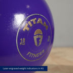 Titan Fitness 18 Kg Competition Kettlebell, Single Piece Casting, Kg Markings, Full Body Workout