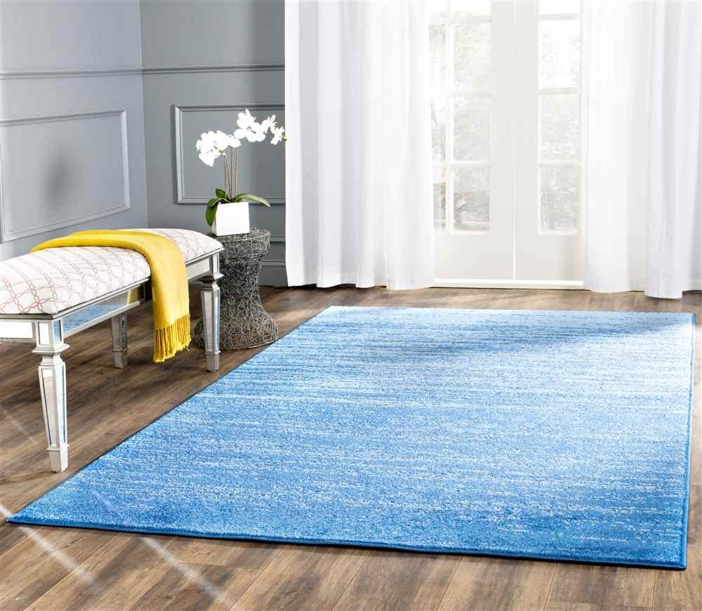 Safavieh Adirondack Collection 3 X 5 Light Blue  Dark Blue Adr113F Modern Ombre Non-Shedding Living Room Bedroom Accent Rug