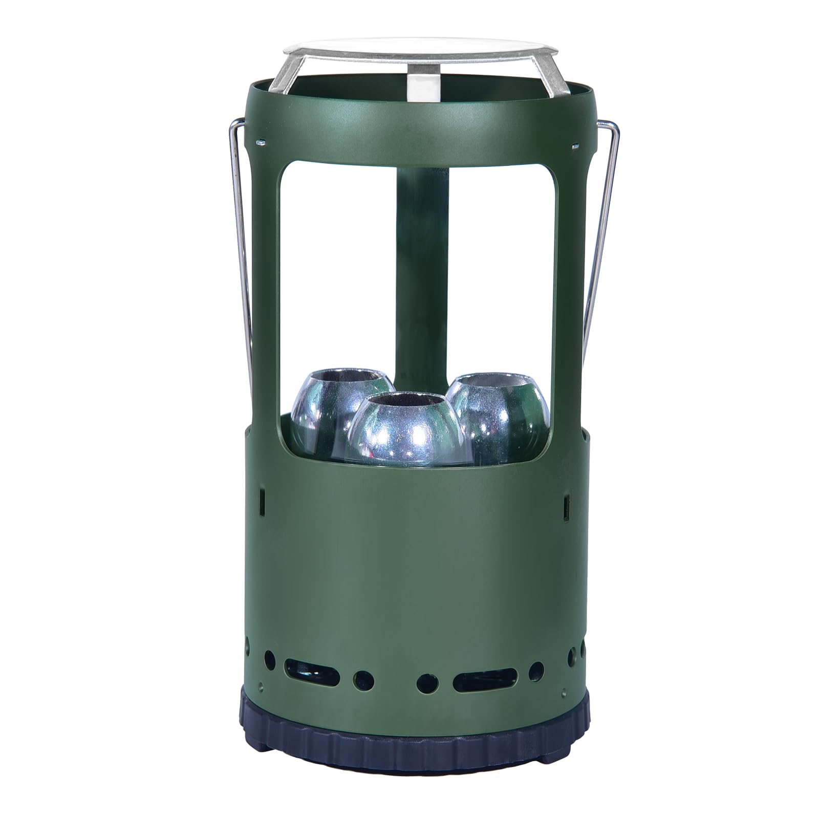 XVBITOR Candle Lantern for Real Candles, Compact Aluminum Camping Candle Lantern, Windproof Outdoor Lantern Candle Holder for Ca