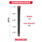 Full Choice Rubber Golf Club Grips, Advanced Texture Control And High Feedback Golf Putter Grips