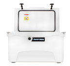 Frosted Frog White 45 Quart Ice Chest Heavy Duty High Performance Roto-Molded Commercial Grade Insulated Cooler