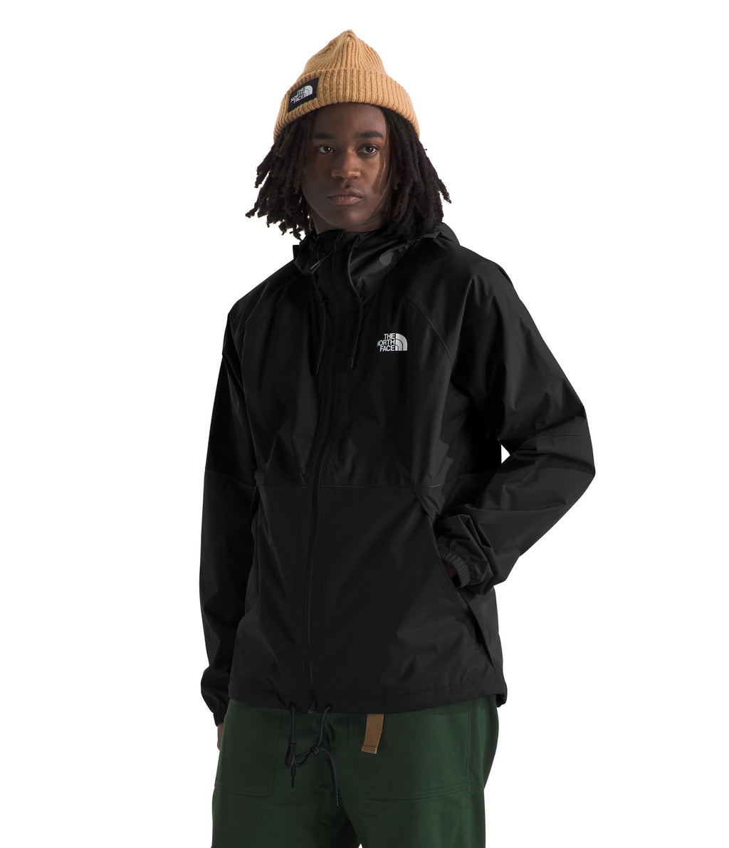 The North Face Mens Antora Rain Hoodie | Windproof & Waterproof Jacket with Adjustable Hood, Drawcord Hem & Zipper Garage at Up