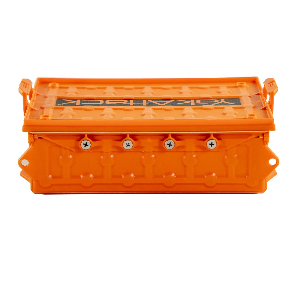 Yakattack Tracpak Stackable Storage Box - Yakattack Orange | Kayak Fishing Gear Storage | Fits Geartrac & Mightymount | Kayak Ac
