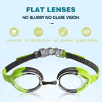 Keary Kids Swim Goggles Swimming Goggles For Toddler Children Girls Boys Youth, Anti-Fog Waterproof Uv Protection Crystal Clear