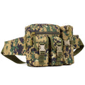 UNISTRENGH Tactical Fanny Packs Pouch With Water Bottle Pocket Holder Waterproof Molle Waist Pack Hip Belt Bag (Jungle Digital)