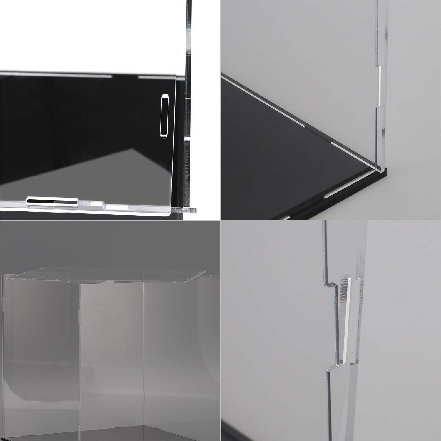 Evron Display Case For Collectibles Assemble Clear Acrylic Box Alternative Glass Case For Display Action Figures Home Storage  O