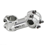 Meische 31.8 Stem 90Mm Mountain Bike Stem, 35 Degree Bicycle Stem Riser Short Handlebar Stem For Mtb, Road Bike, Bmx(Glossy Silv