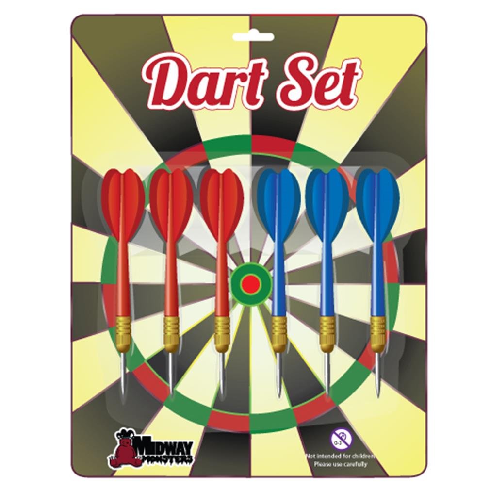 Midway Monsters 6 Pack Steal Tip Brass Dart Set