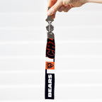 Rico Industries Nfl Football Chicago Bears Standard Wrist Lanyard Key Chain, Cute Wristlet Strap Keychain Holder For Women Men C