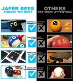 Japer Bees Deluxe Billiard Ball/Pool Ball Set Complete 16Balls Regulation Size&Weight Resin Ball