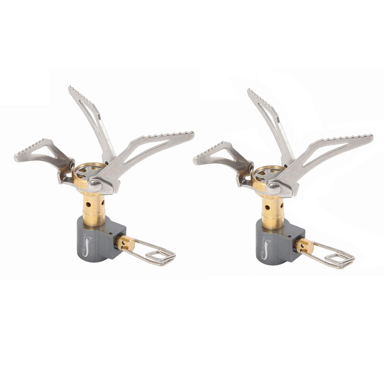 Desert & Fox Ultralight Mini Camping Stove, 2600W Power Titanium Alloy Automatic Foldable Outdoor Cookware Tool For Picnic, Cook
