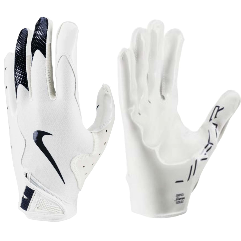 Nike Vapor Jet 8.0 Football Gloves White | White | Navy Small