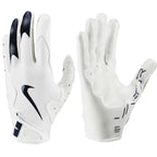 Nike Vapor Jet 8.0 Football Gloves White | White | Navy Small