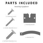 Viper By Gld Products Dartboard Mounting Hardware Kit, Silver
