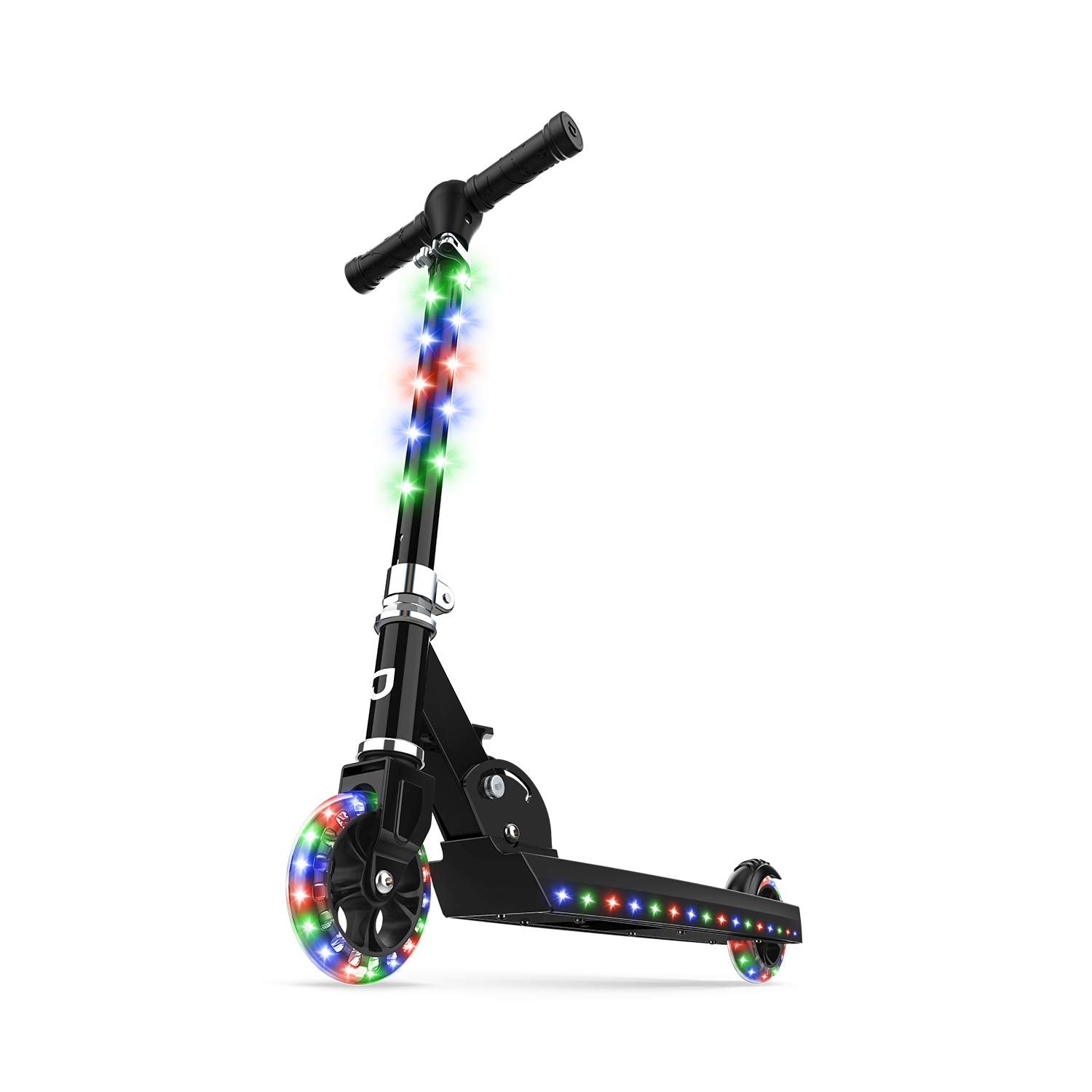 Jetson Scooters - Jupiter Kick Scooter (Black) - Collapsible Portable Kids Push Scooter - Lightweight Folding Design with High V