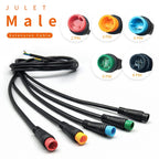Yunny Brand Hudamzky Ebike Cable Extension Julet Female Male 2 3 4 5 6 Pin Ebike Extension Connector Waterproof Plug For Electri