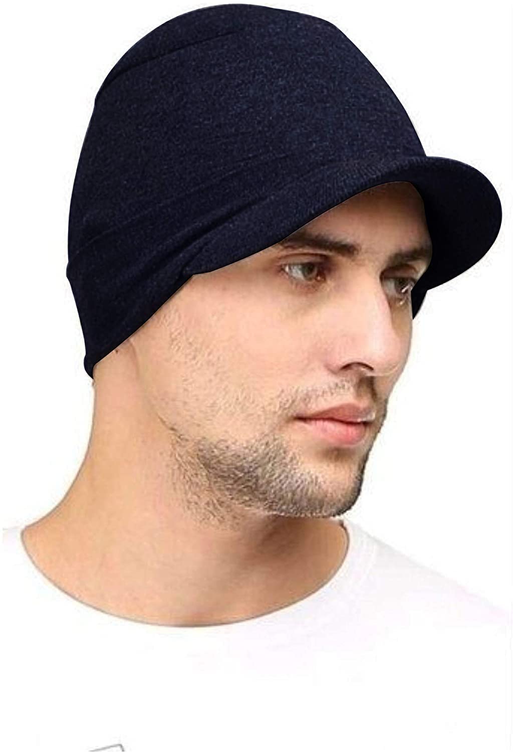 Atabz Beanies Hats, Sun Protection Running Skull Cap Helmet Caps For Men Women Black
