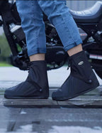 Waterproof Shoe Covers For Rain, Non-Slip Silicone Overshoes With Zipper, Reusable Shoe Protectors For Bicycling And Outdoor Act