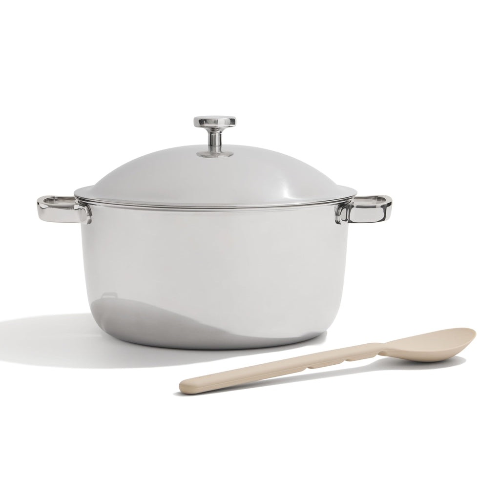 Our Place Titanium Perfect Pot Pro - 6.75 Qt No-Coating Nonstick Stock Pot | Tri-Ply Titanium & Stainless Steel | Oven-Safe Up T