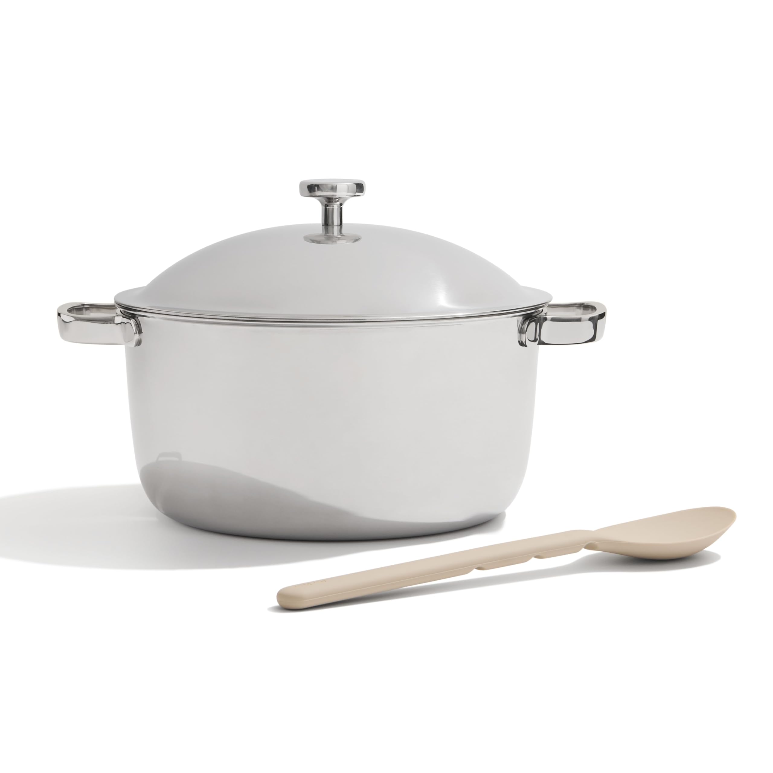Our Place Titanium Perfect Pot Pro - 6.75 Qt No-Coating Nonstick Stock Pot | Tri-Ply Titanium & Stainless Steel | Oven-Safe Up T