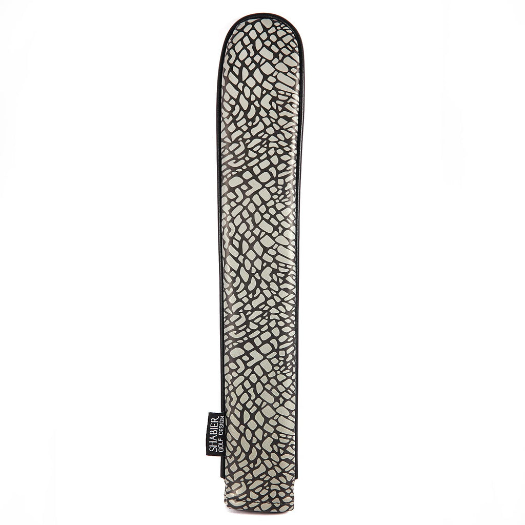 Shabier Pu Leather Waterproof Golf Alignment Stick Cover Club Protector Holds Sticks (Elephant Skin Pattern)