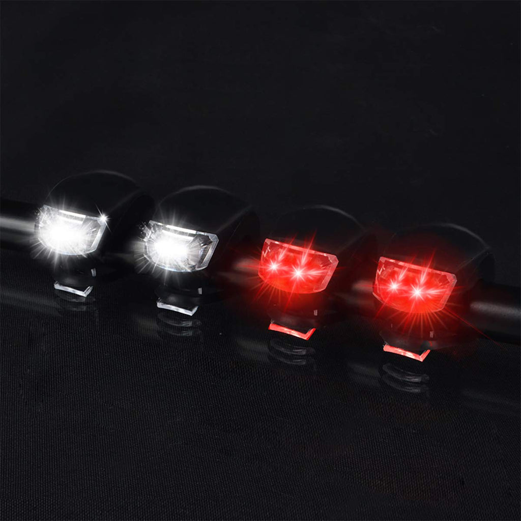 Malker Bicycle Light Front And Rear Silicone Led Bike Light Set Headlight And Taillight,Waterproof &Safety Road,Mountain Bike Li