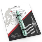 Kom Cycling Tubeless Tire Repair Kit For Bikes 8 Colors! Fixes Mountain Bike And Road Bicycle Tire Punctures - Includes Tire Rep