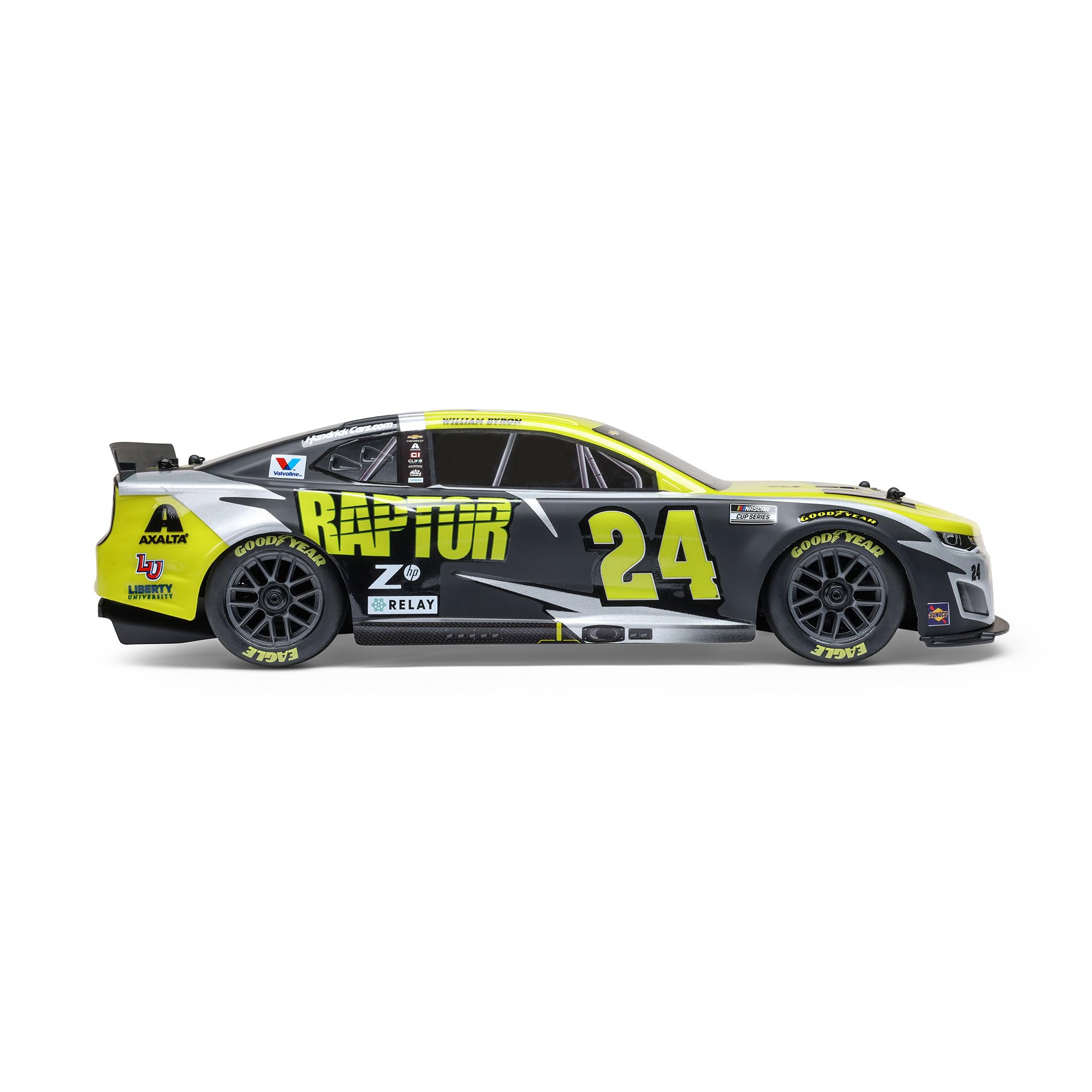 Losi 1/12 NASCAR RC Race Car William Byron No. 24 2025 Raptor Chevrolet ZL1 2S AWD Brushed On-Road Battery & Charger Included Bl