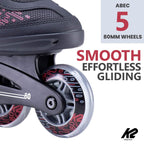 K2 Skate Women'S Kinetic 80 Inline Skate, 7