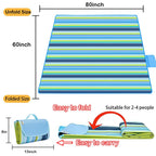 K Y Kangyun Large Beach Blanket Picnic Blankets Sandproof Waterproofmat For Beach, Travel, Camping, Hiking, Park Grass,Home Fold